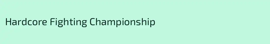 Hardcore Fighting Championship